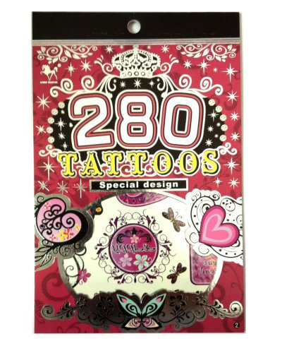 V23 - 280 TATTOOS Special Design 6 sheets Temporary Tattoos Body art  Sticker- SKULL, Scorpion - Buy Online - 30677653
